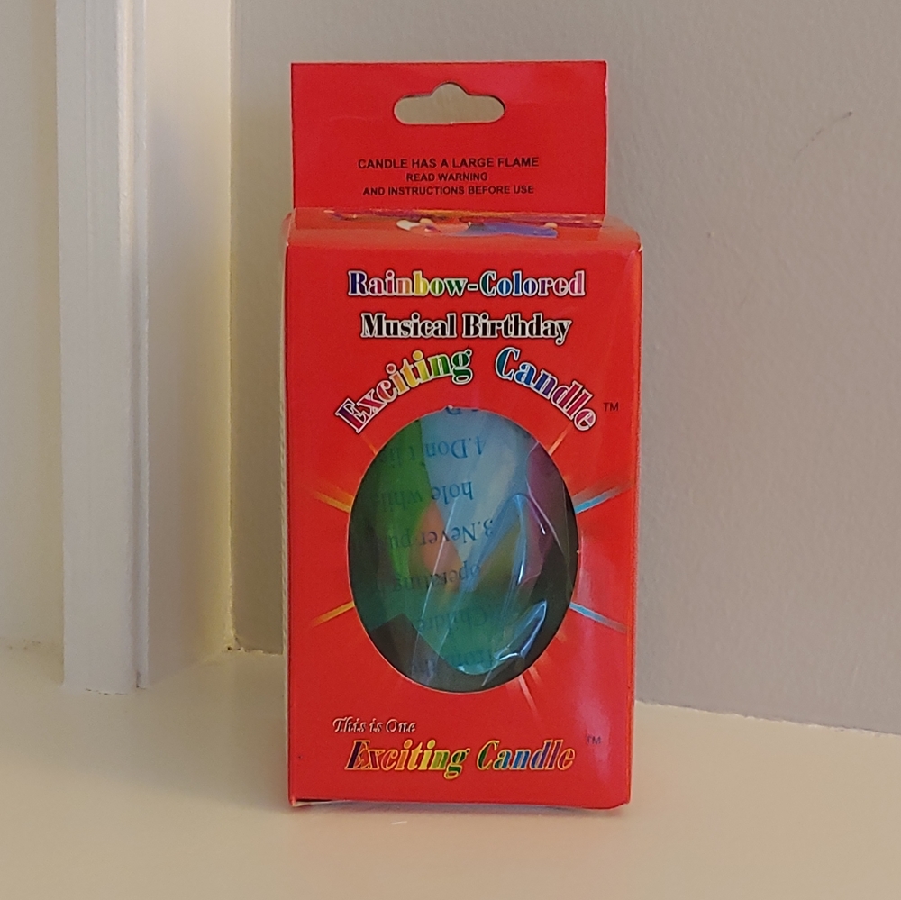 NWT musical birthday flower candle cake topper